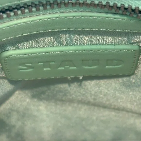 🐢STAUD Beaded Cote Bag - BABY TURTLE - Green and White 🐢 - Picture 11 of 16